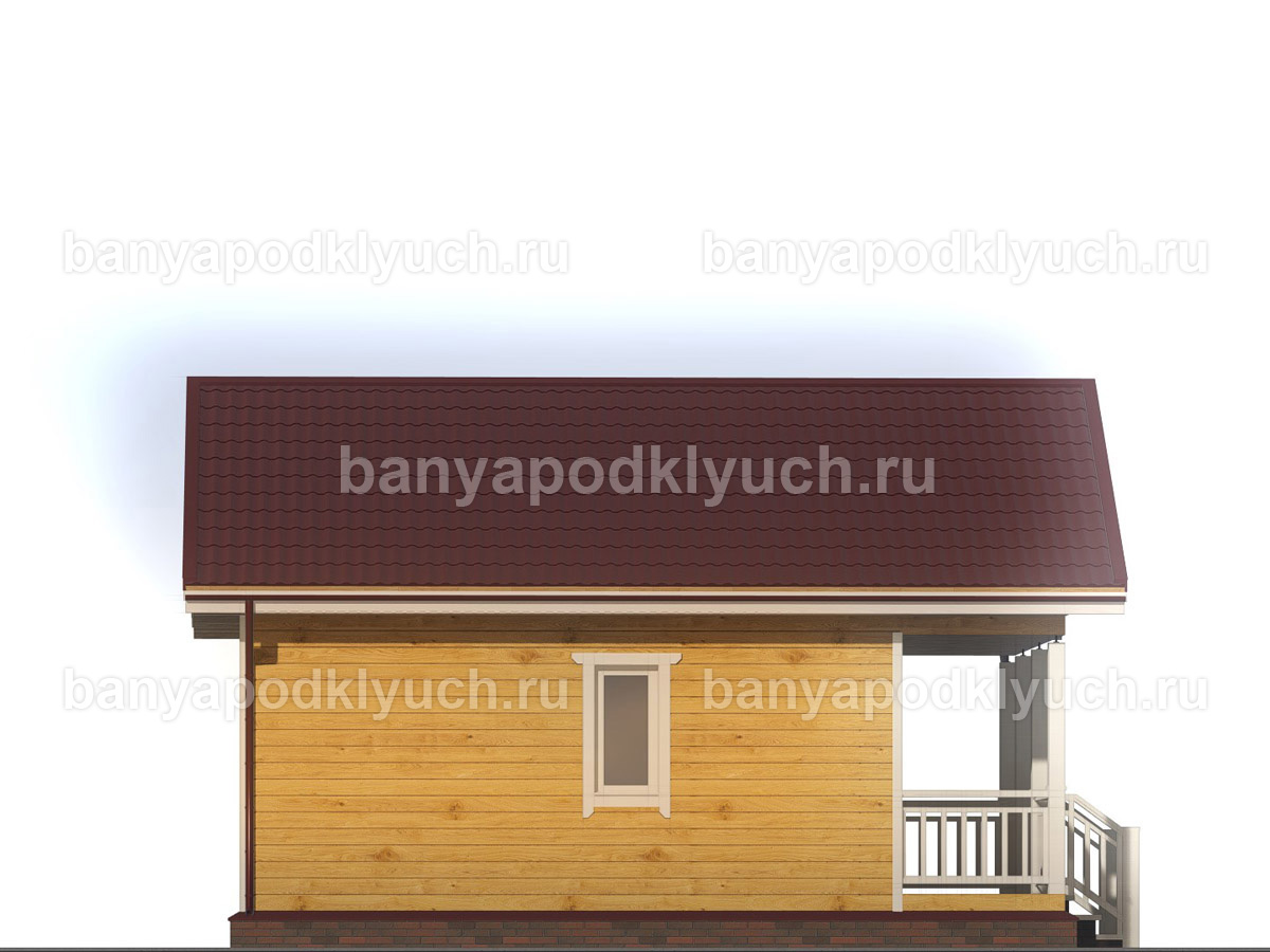Баня из бруса 7.5x6 м Баня из бруса 7.5x6 м