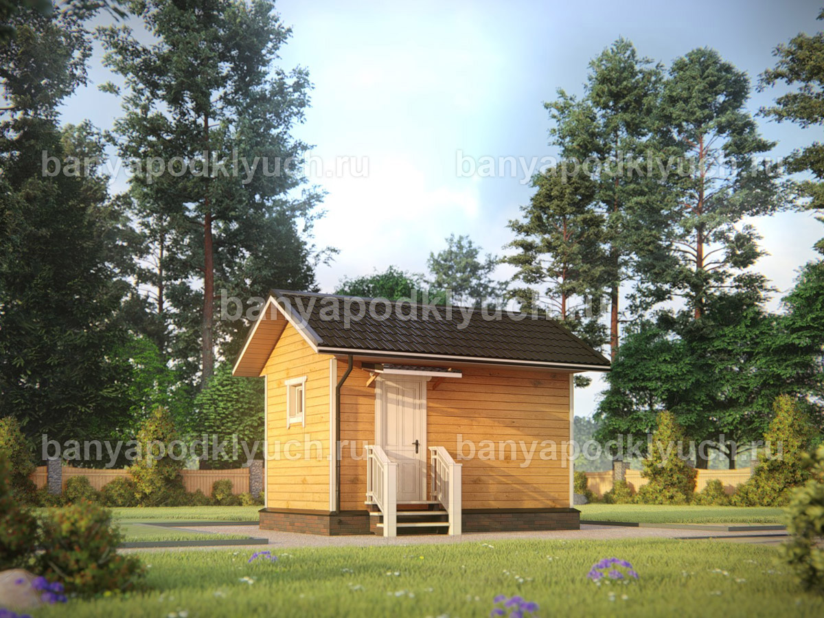 Баня из бруса 5x3 м Баня из бруса 5x3 м