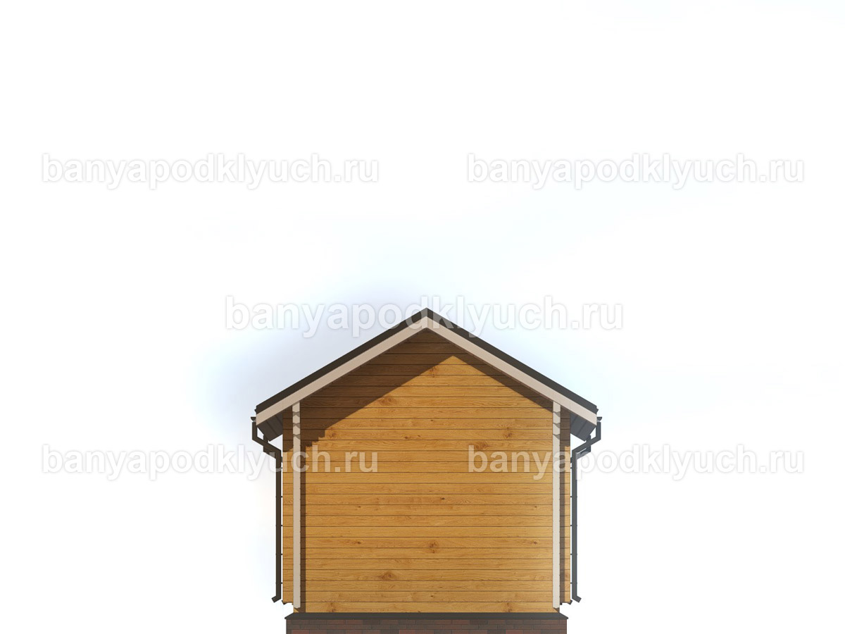 Баня из бруса 5,7x3,7 м Баня из бруса 5,7x3,7 м