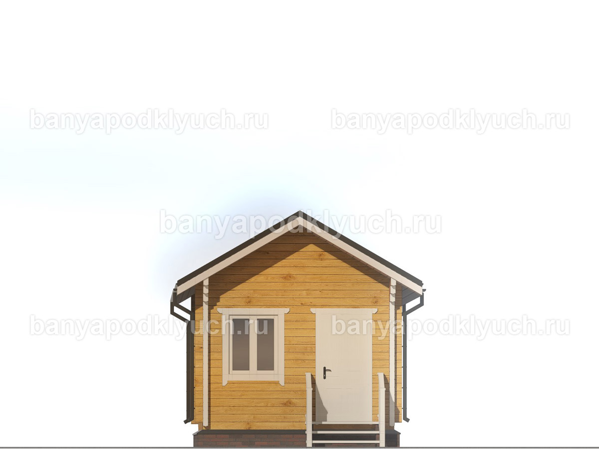 Баня из бруса 5,7x3,7 м Баня из бруса 5,7x3,7 м