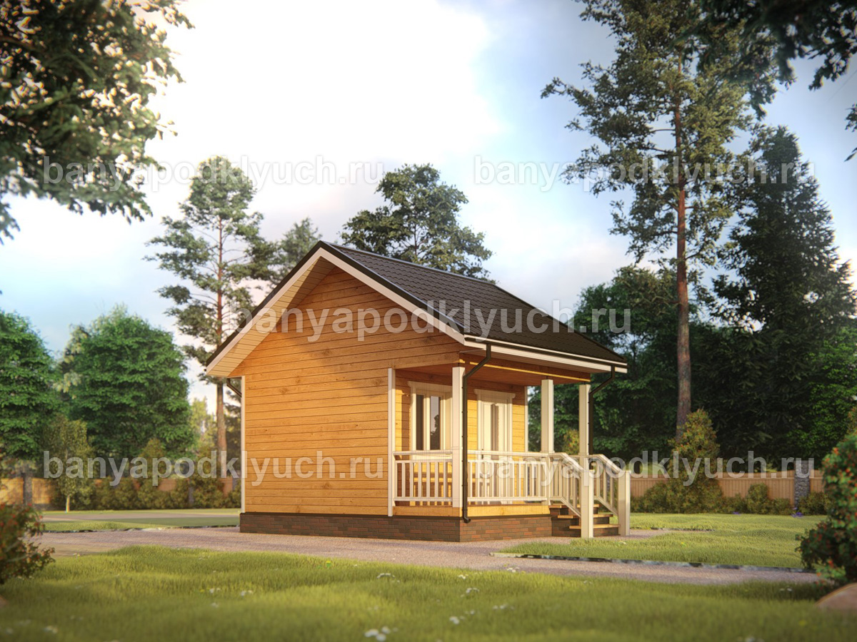 Баня из бруса 5.5x4 м Баня из бруса 5.5x4 м