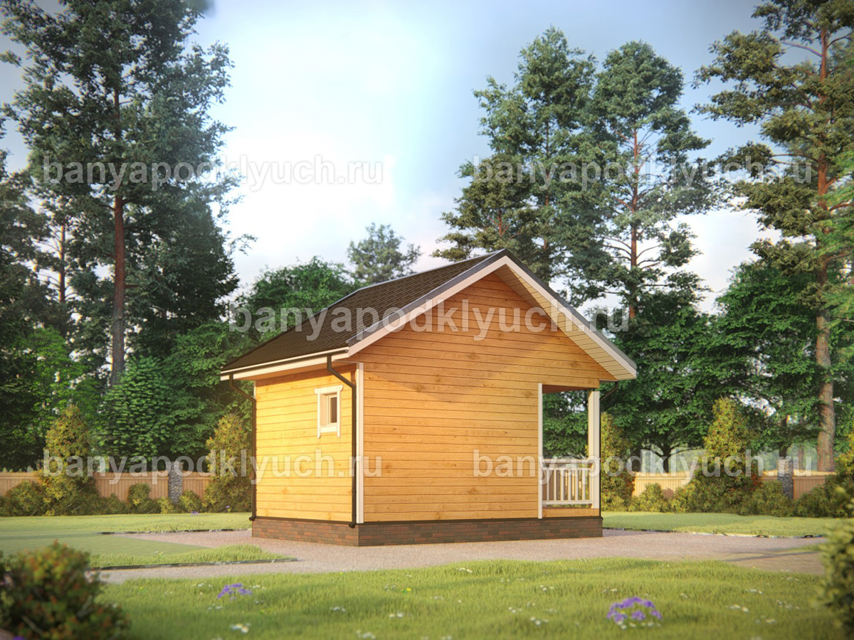 Баня из бруса 5.5x4 м Баня из бруса 5.5x4 м