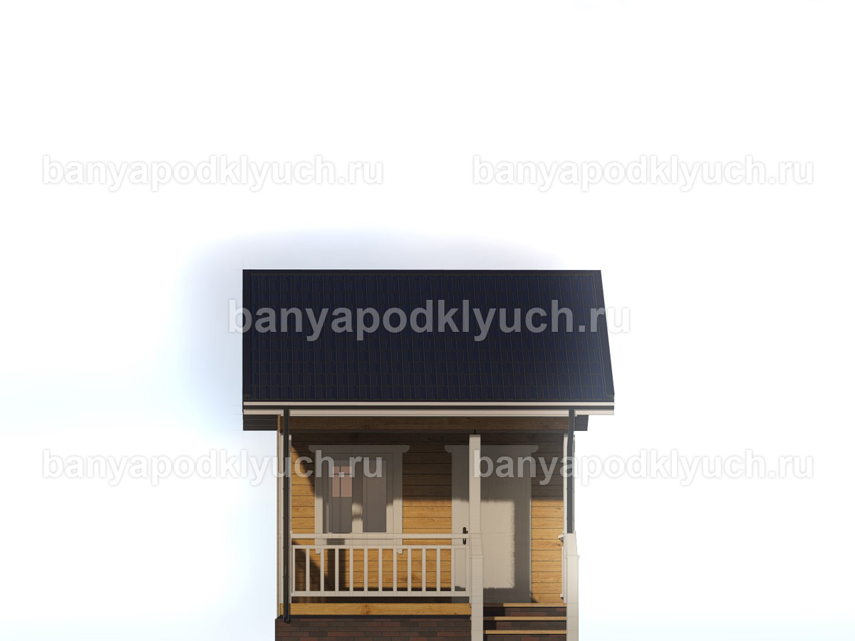 Баня из бруса 5.5x4 м Баня из бруса 5.5x4 м