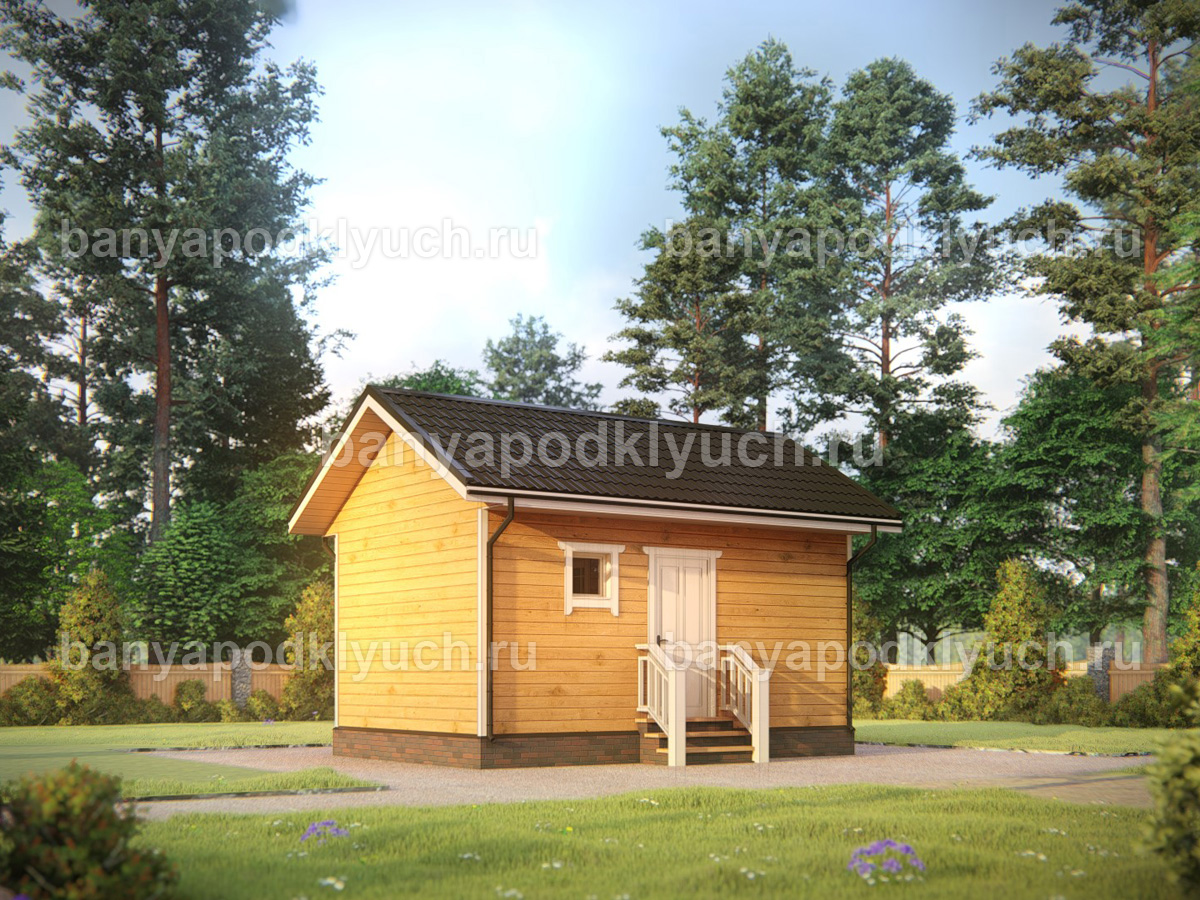 Баня из бруса 6x4 м Баня из бруса 6x4 м