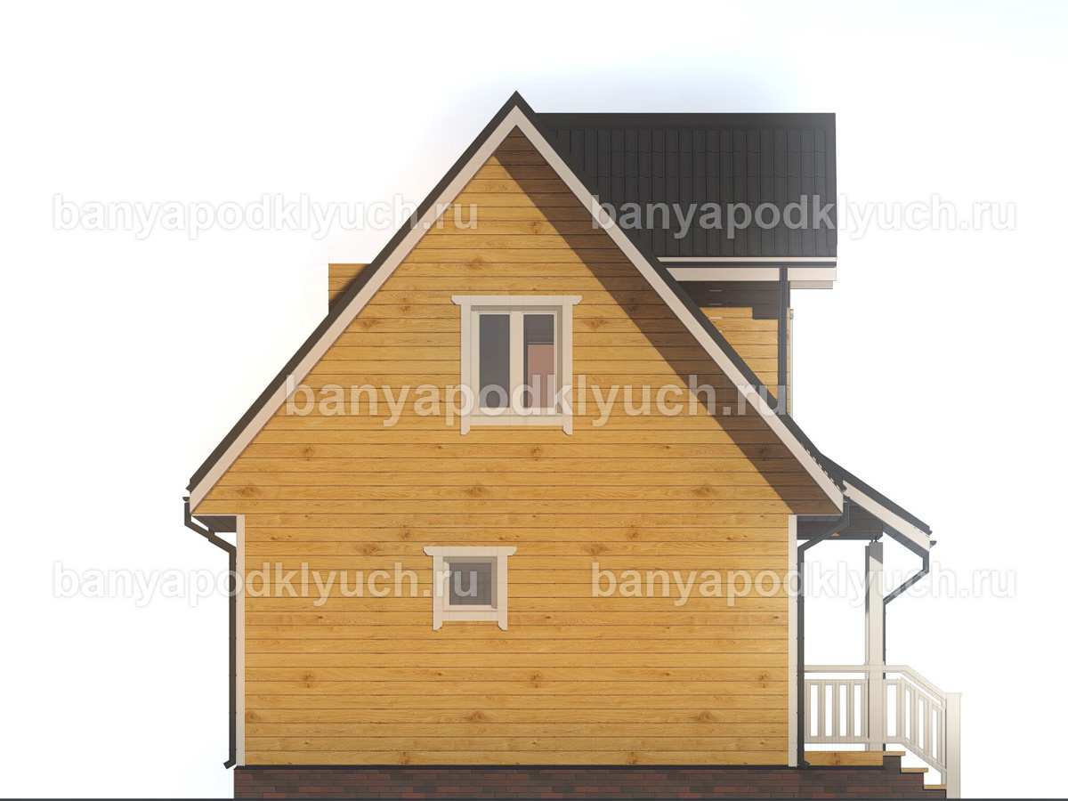 Баня из бруса 8x6 м Баня из бруса 8x6 м