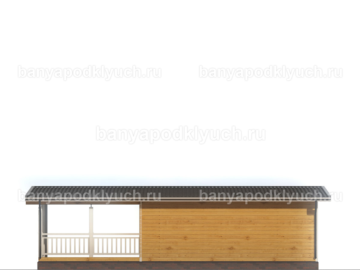 Баня из бруса 11x6.5 м Баня из бруса 11x6.5 м