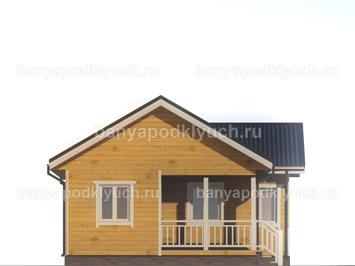 Баня из бруса 14x7.2 м Баня из бруса 14x7.2 м
