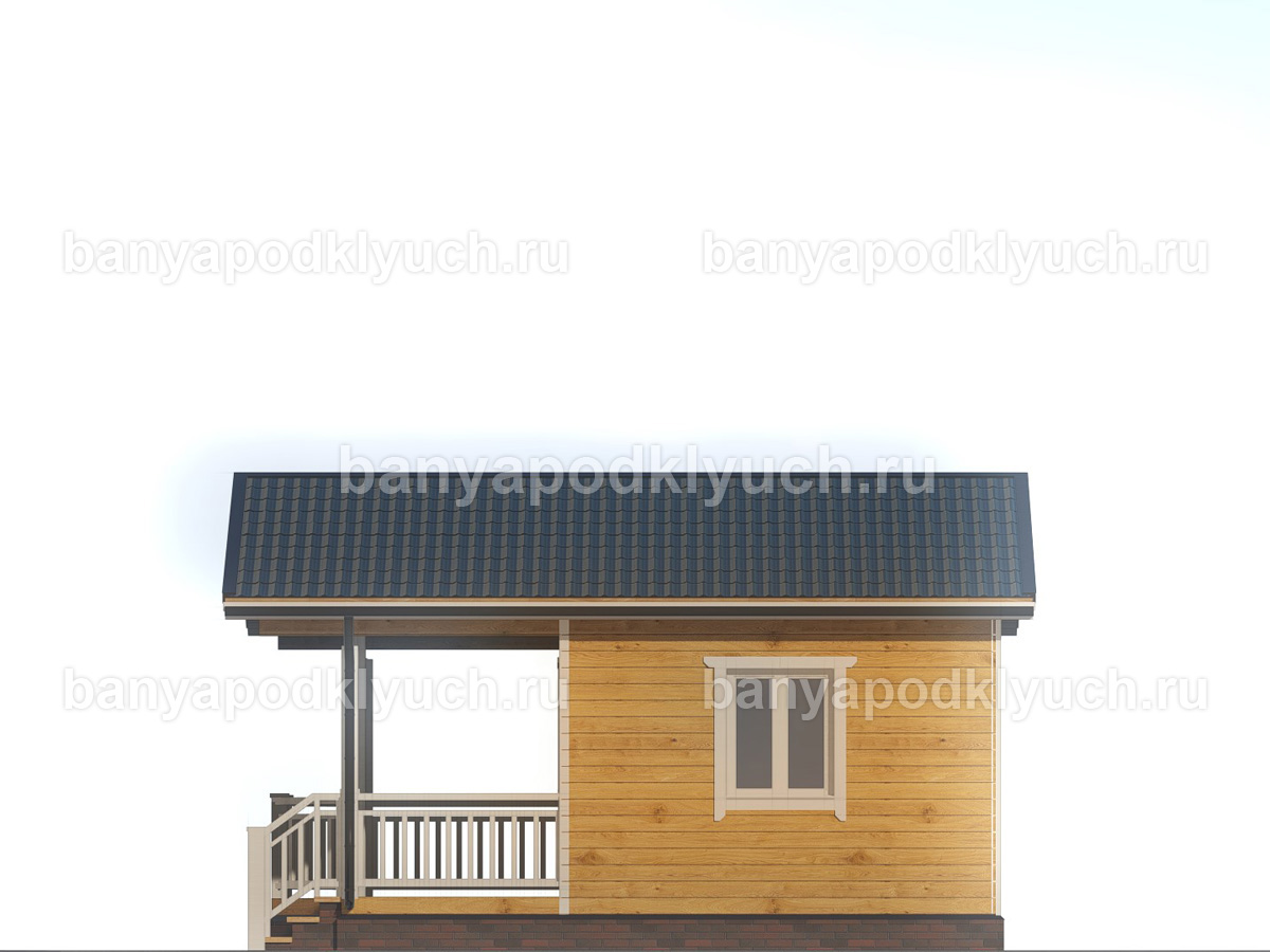 Баня из бруса 6.75x6 м Баня из бруса 6.75x6 м