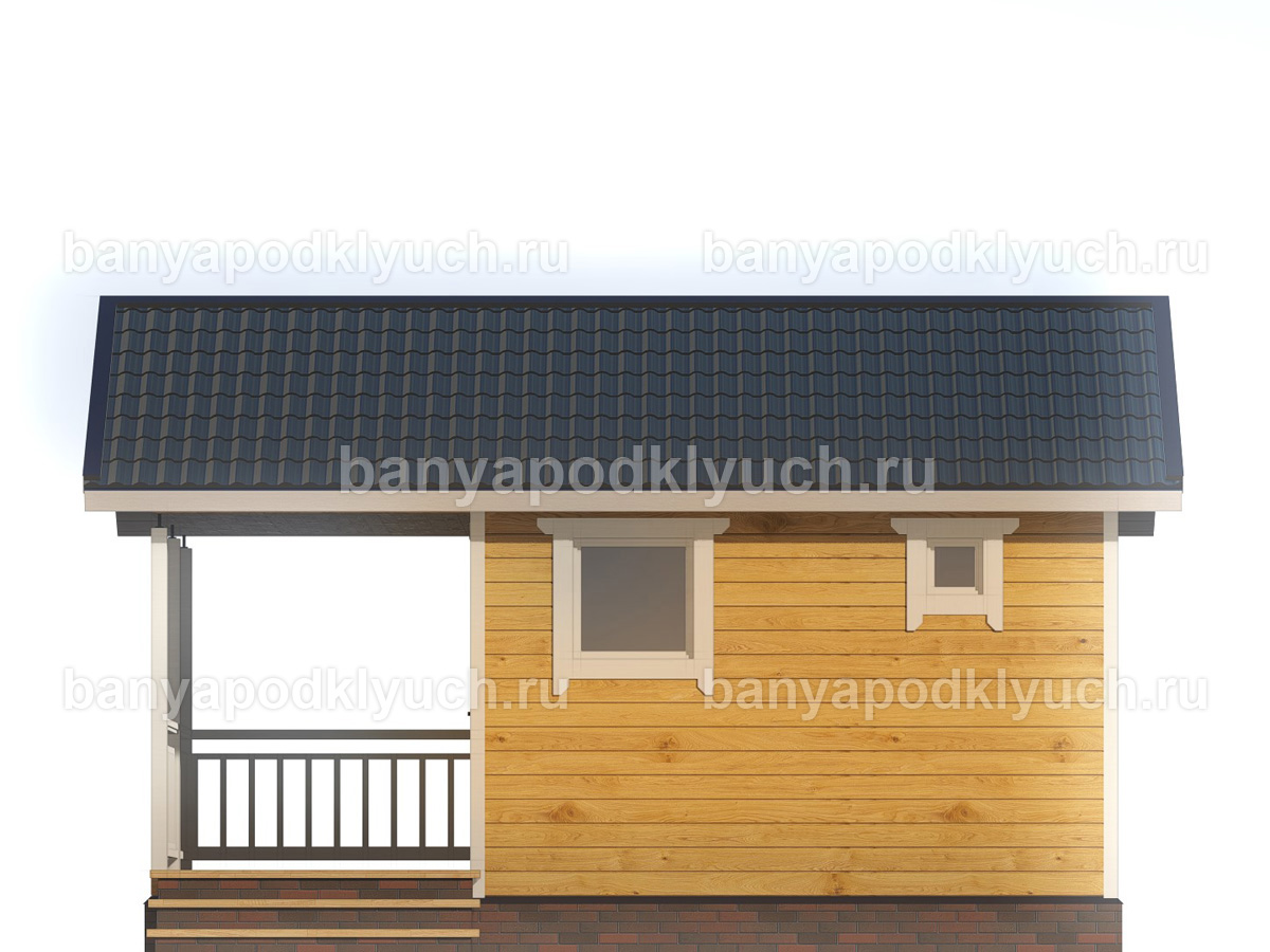 Баня из бруса 6x4,5 м Баня из бруса 6x4,5 м