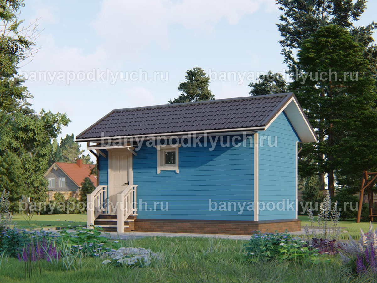 Каркасная баня 6x3 м Каркасная баня 6x3 м