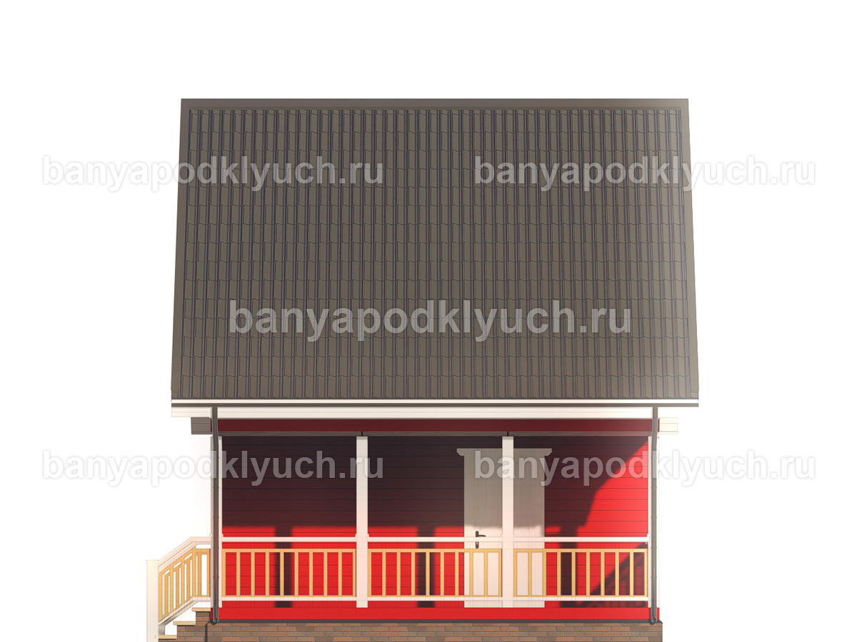 Каркасная баня 6x6 м Каркасная баня 6x6 м