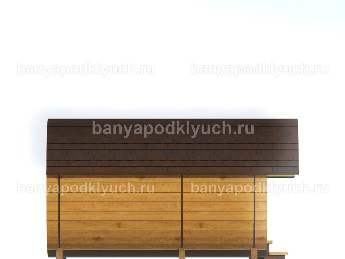 Баня-бочка 3.2x2.3 м Баня-бочка 3.2x2.3 м