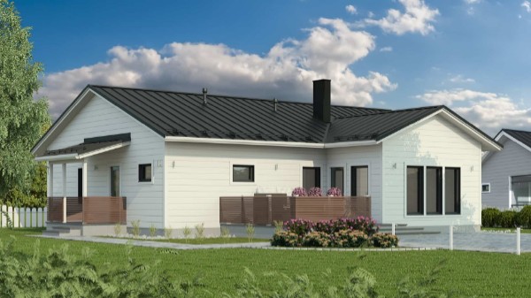 Дом из бруса 15 на 12 м
